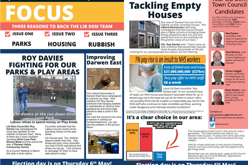 Darwen East Focus Leaflet April 2021