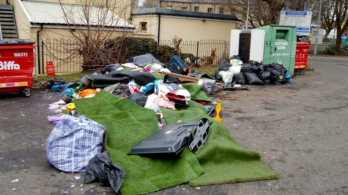 Atlas Rd Car Park turned into a tip Blackburn, Darwen, Rossendale and Hyndburn Liberal Democrats